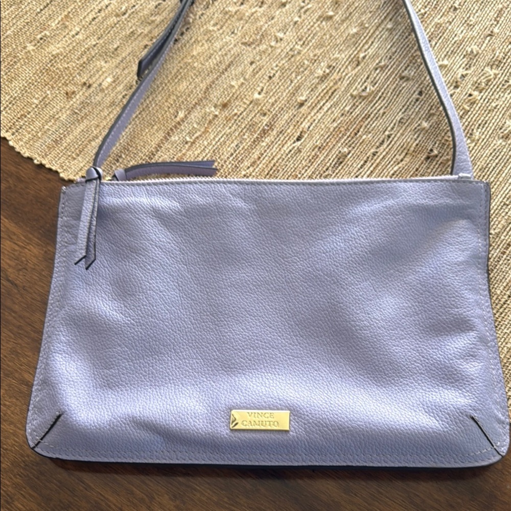 Vince Camuto Purple Shoulder Bag with Structured Design
